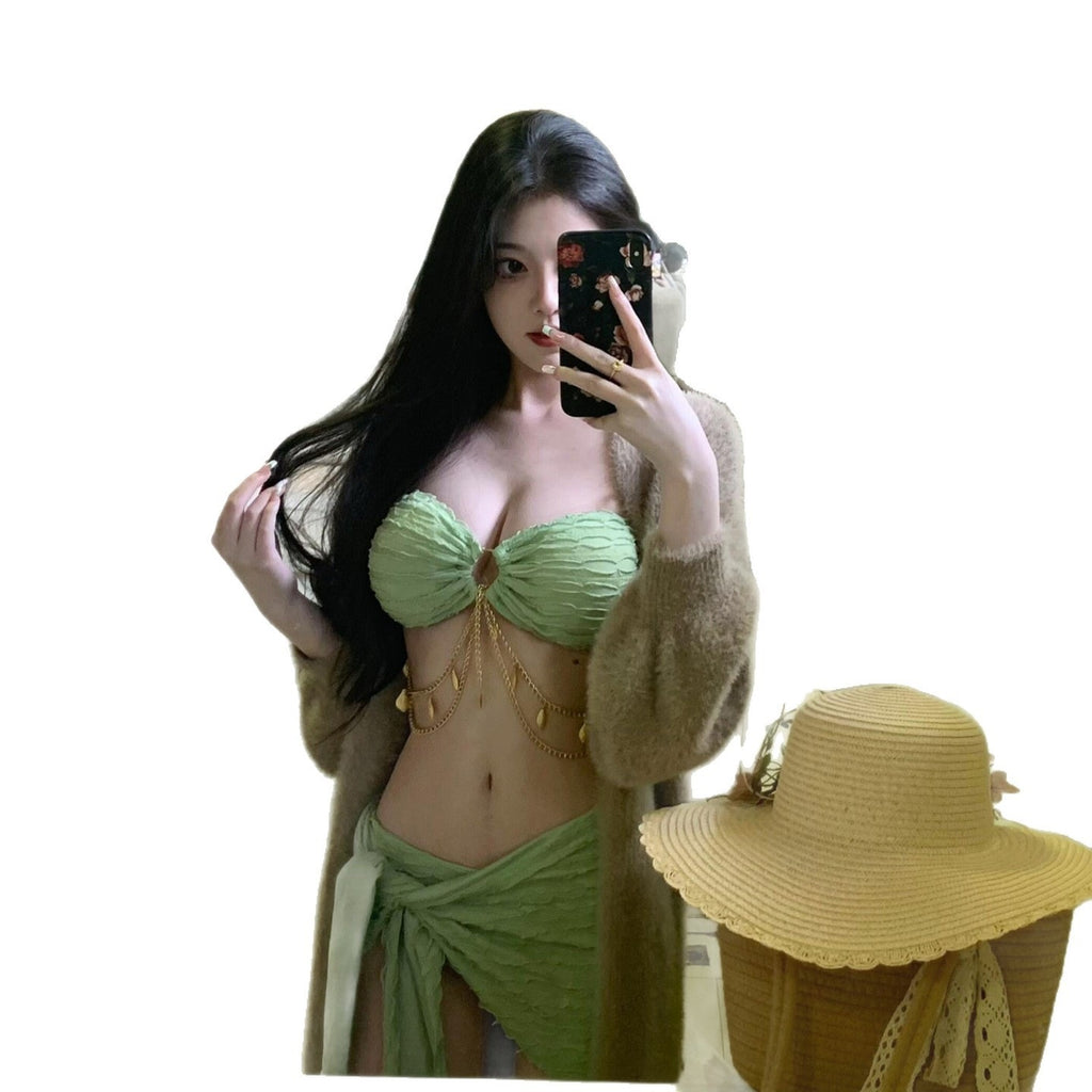 Swimsuit Set 3-Piece Bikini Sexy Backless